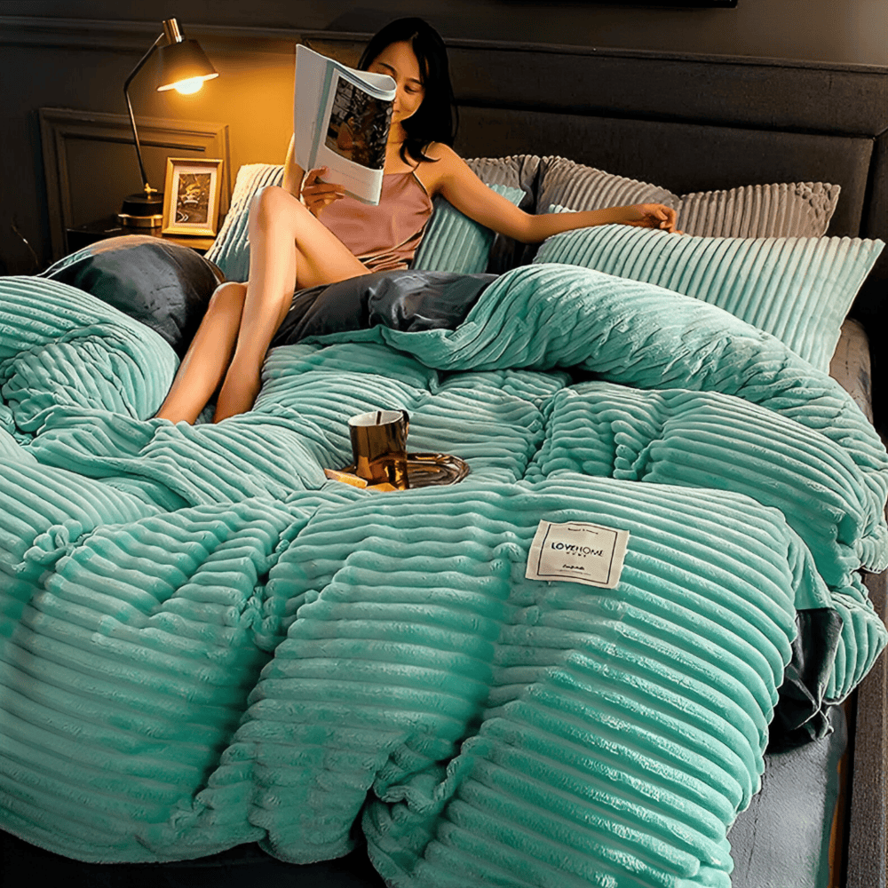 Winterse zachte all-season dekbedovertrek voor ultieme luxe in de slaapkamer