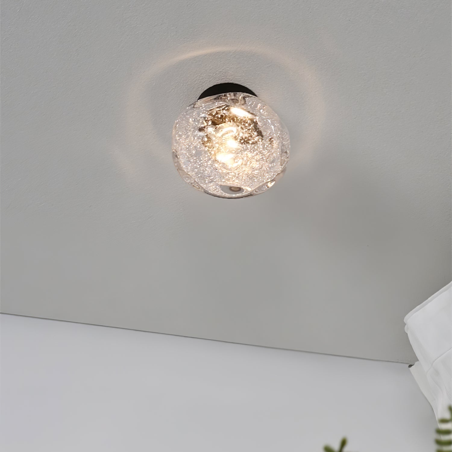 Moderne Handgevormde Glazen LED Wandlamp – Artistieke Sfeerverlichting voor Woonkamer & Slaapkamer