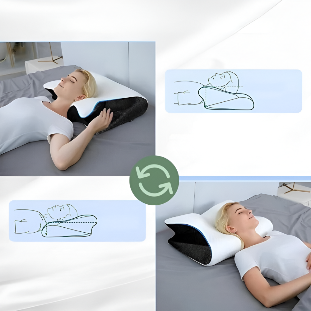 Oreiller Orthopédique Premium – Soutien Ultime de la Nuque et Confort