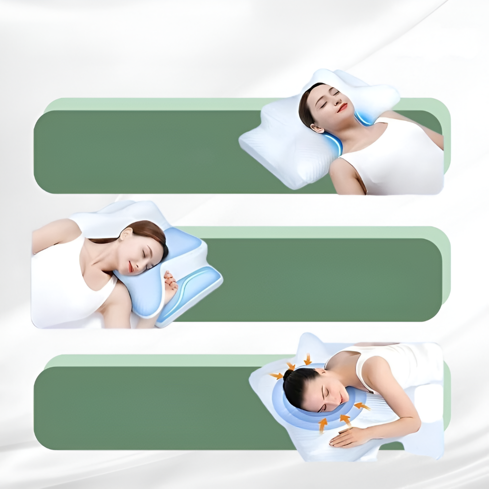 Oreiller Orthopédique Premium – Soutien Ultime de la Nuque et Confort