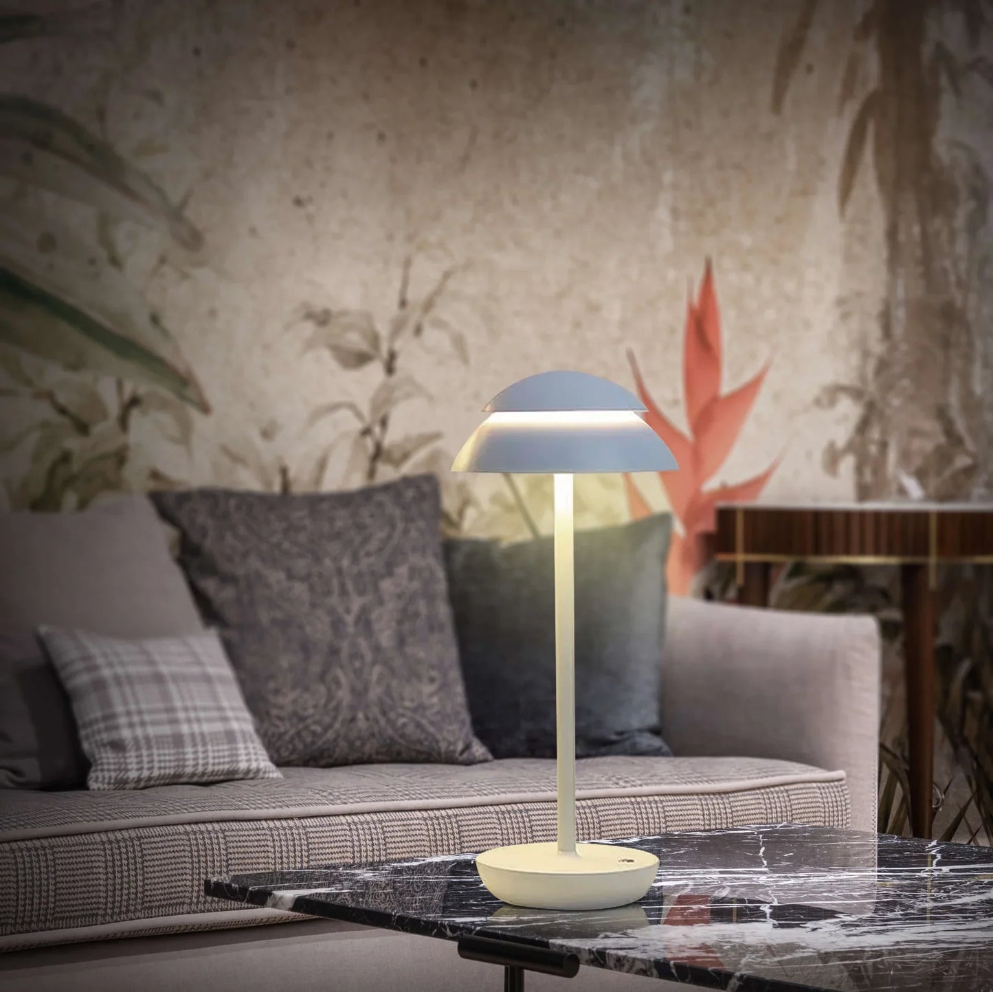 Cello - Prestige draadloze aluminium tafellamp met dimfunctie