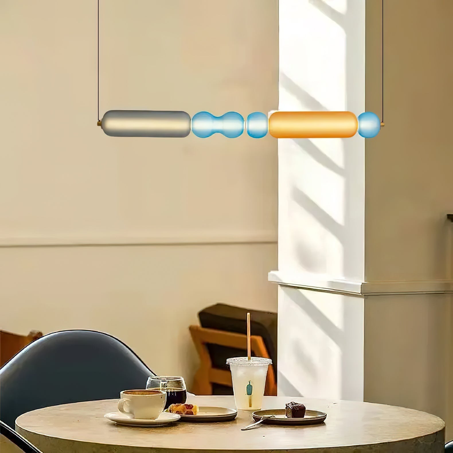 Moderne Design Hanglamp met LED – Kleurrijke Eyecatcher voor Eettafel & Interieur