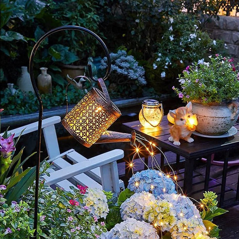 Waterende Lantaarn – Zonne-energie Tuinverlichting voor Elegante Sfeerverlichting