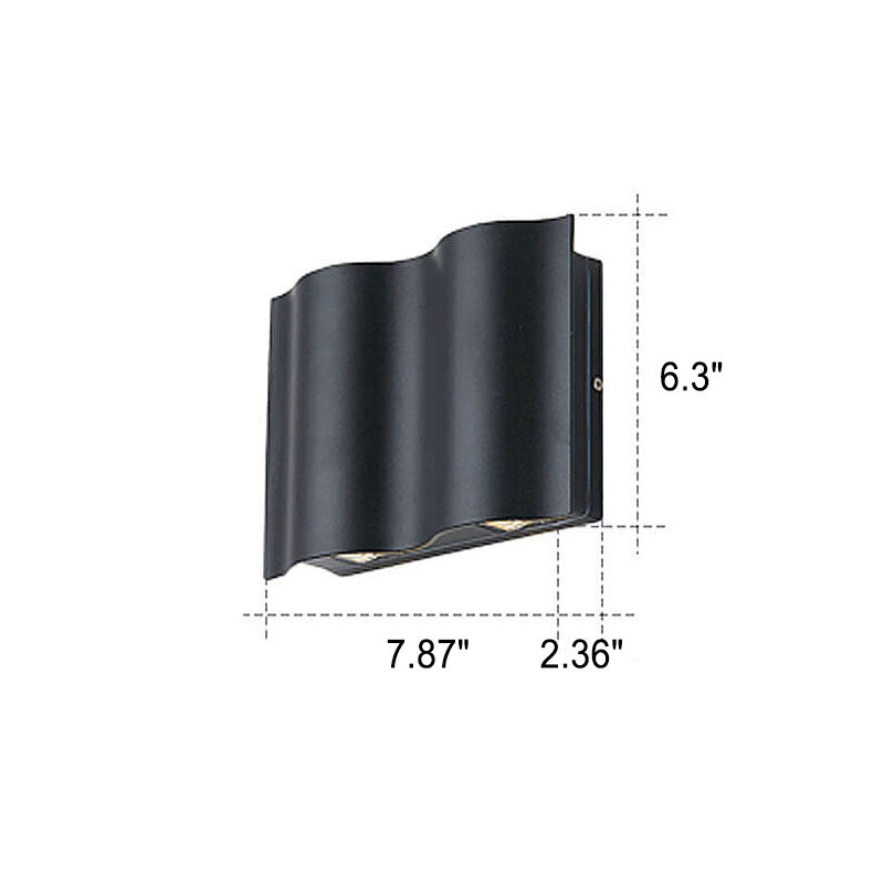 Moderne Minimalistische Aluminium Acryl Wandlamp – LED –  (2/4/6 Lichtbronnen)