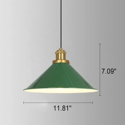 Industriële Groene Hanglamp – Meerdere Formaten
