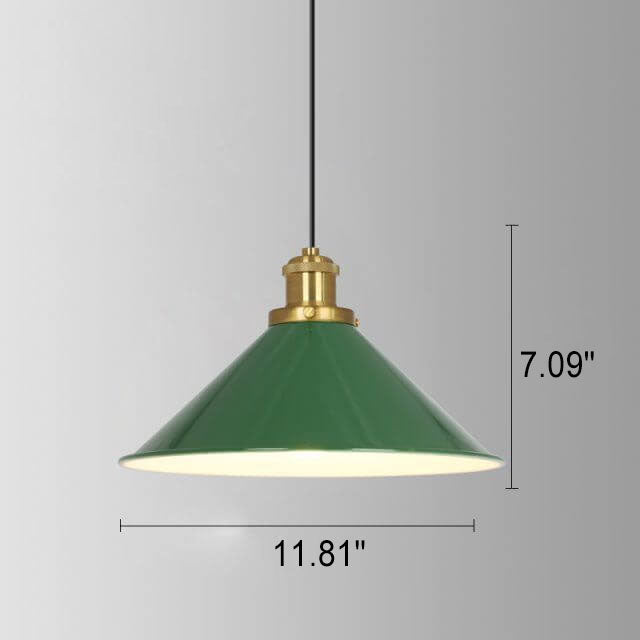 Industriële Elegante Groene Hanglamp in  Meerdere Formaten