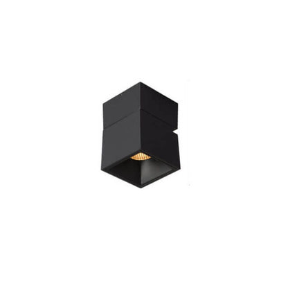 Moderne Aluminium Semi-Flush Mount Plafondlamp – Zwart/Wit – LED 7W/12W