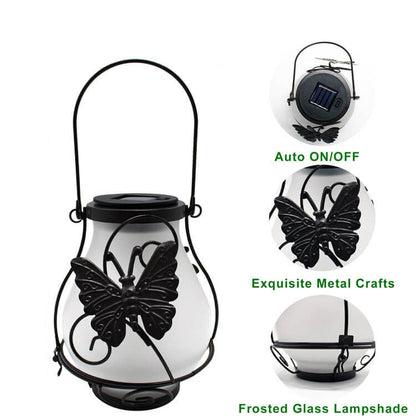 Decoratieve Solar LED Tuinlamp – Zwart – 1.2 V (1 LED)