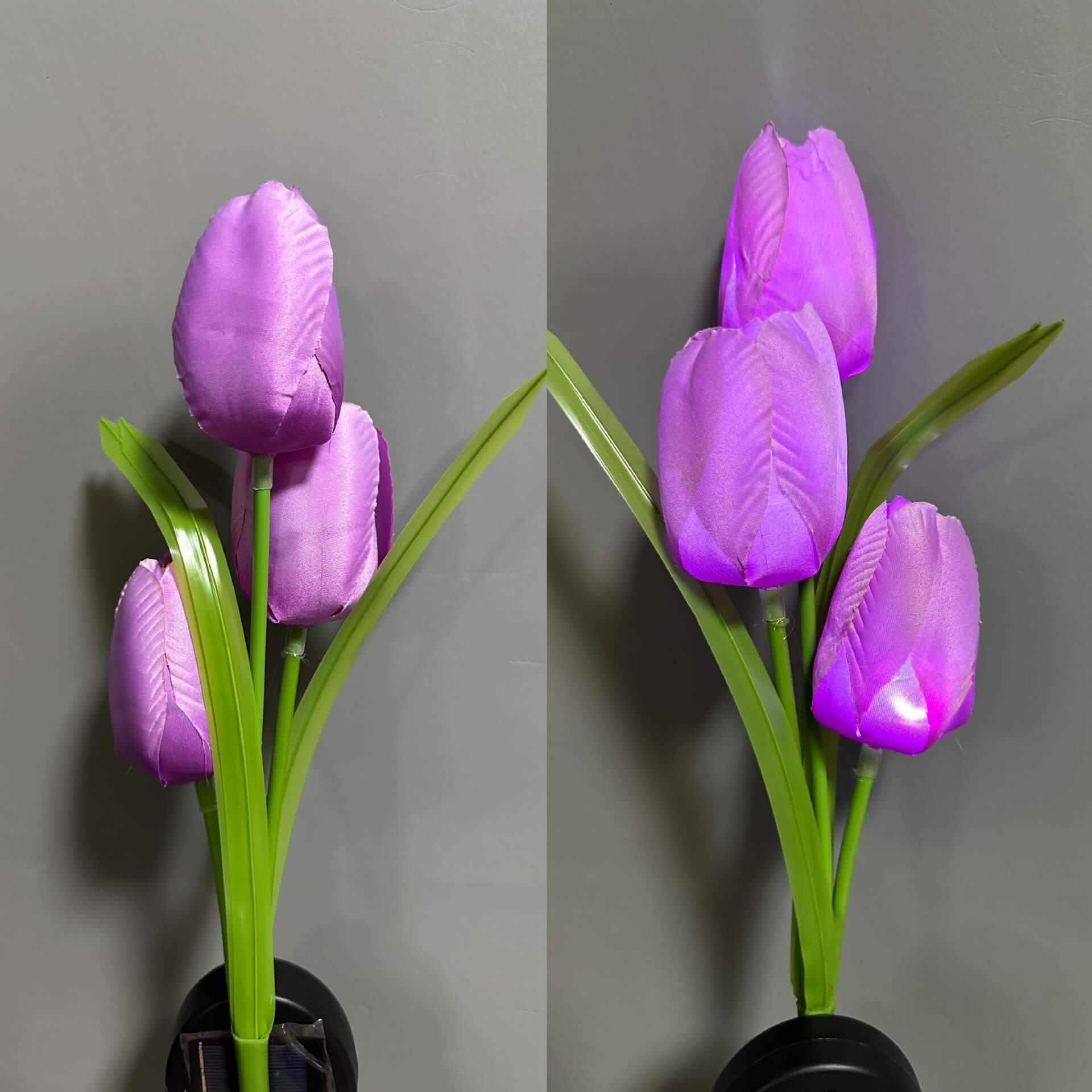 Solar LED Tuinlamp met Tulp Design – Roze/Paars/Blauw/Geel – (1 LED)