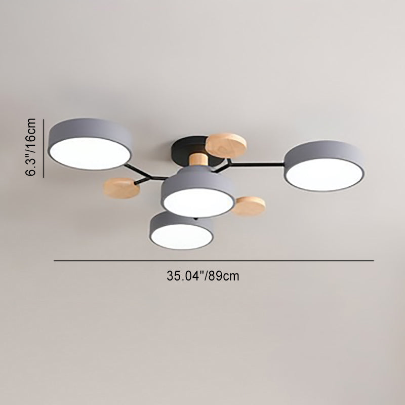 Scandinavische LED Plafondlamp Moleculair Design & Moderne Sfeerverlichting