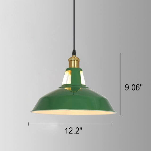 Industriële Groene Hanglamp – Meerdere Formaten