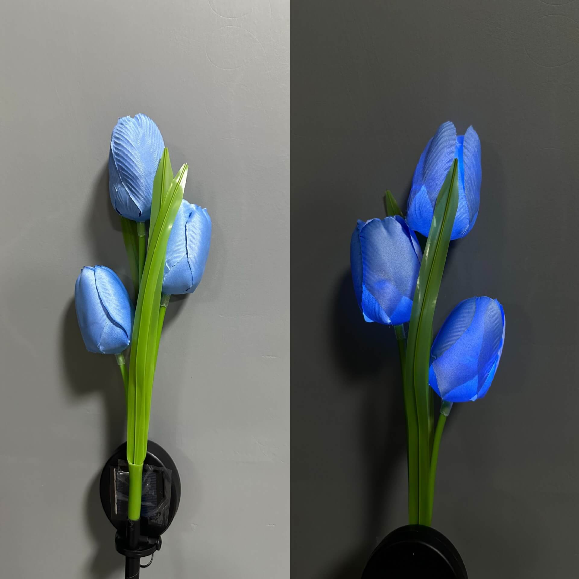 Solar LED Tuinlamp met Tulp Design – Roze/Paars/Blauw/Geel – (1 LED)