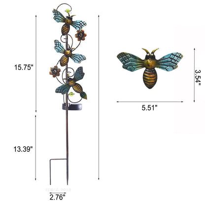 Kleurrijke Solar Buitenlamp – LED Tuinprikker, IP44 Waterdicht