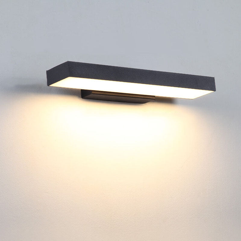 Moderne Minimalistische LED Sensor Buitenlamp | Waterdichte Rechthoekige Wandlamp