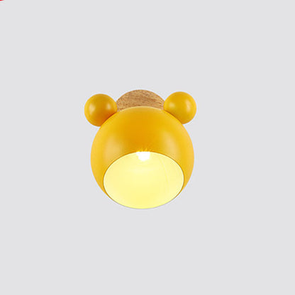 Scandinavische Cartoon Bear Dome Wandlamp – Kinderkamer Verlichting