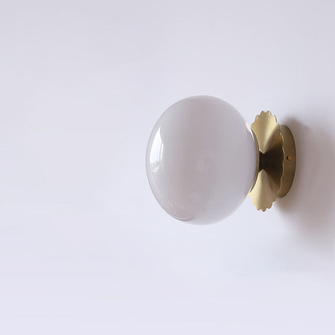 Moderne Wandlamp van Glas en IJzer – Verkrijgbaar in Roze, Beige en Wit