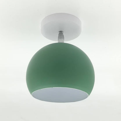 Moderne `Scandinavische Minimalistische Plafondlamp – IJzer & Hout in Meerdere Kleuren