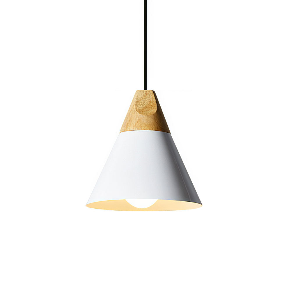 Ovia – Scandinavische Hanglamp van Hout & Aluminium