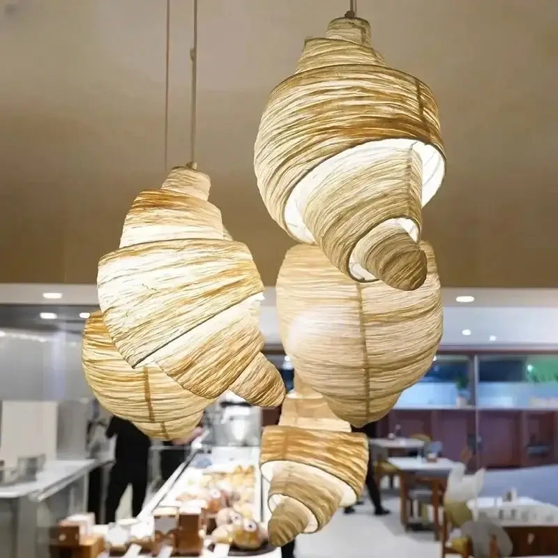 Spiraalvormige Stoffen Hanglamp | Moderne Sculpturale Plafondlamp