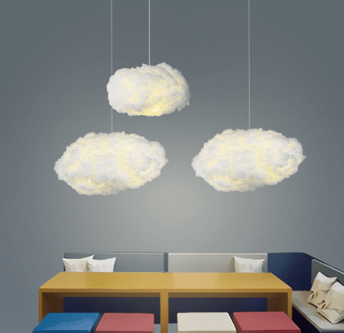 Wolken Hanglamp van Katoen met Winters Design