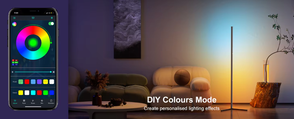 Dream – Slimme RGB Vloerlamp met Muzieksynchronisatie & App-bediening
