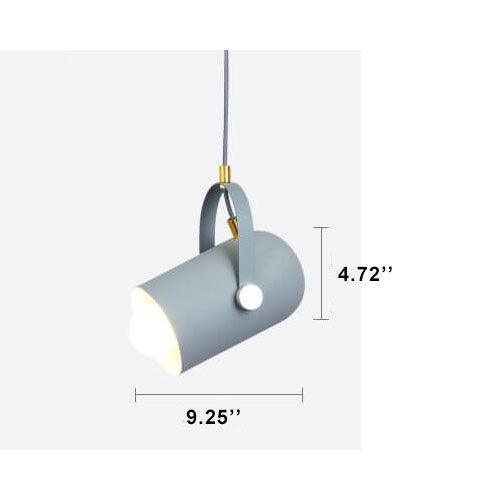 Modern Colorful Aluminum Pendant Lamp with Scandinavian Design – 1-light – E26