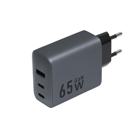 Lumio - 65W GaN Snellader – USB-C & USB-A - Compact & Krachtig