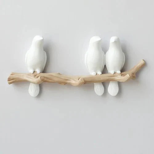 Hars Wandkapstok met Vogelmotief – Stijlvol, Duurzaam & Functioneel