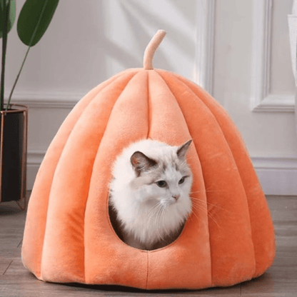 Knus Gesloten Kattenbed – Warm, Zacht & Ideaal voor de Winter
