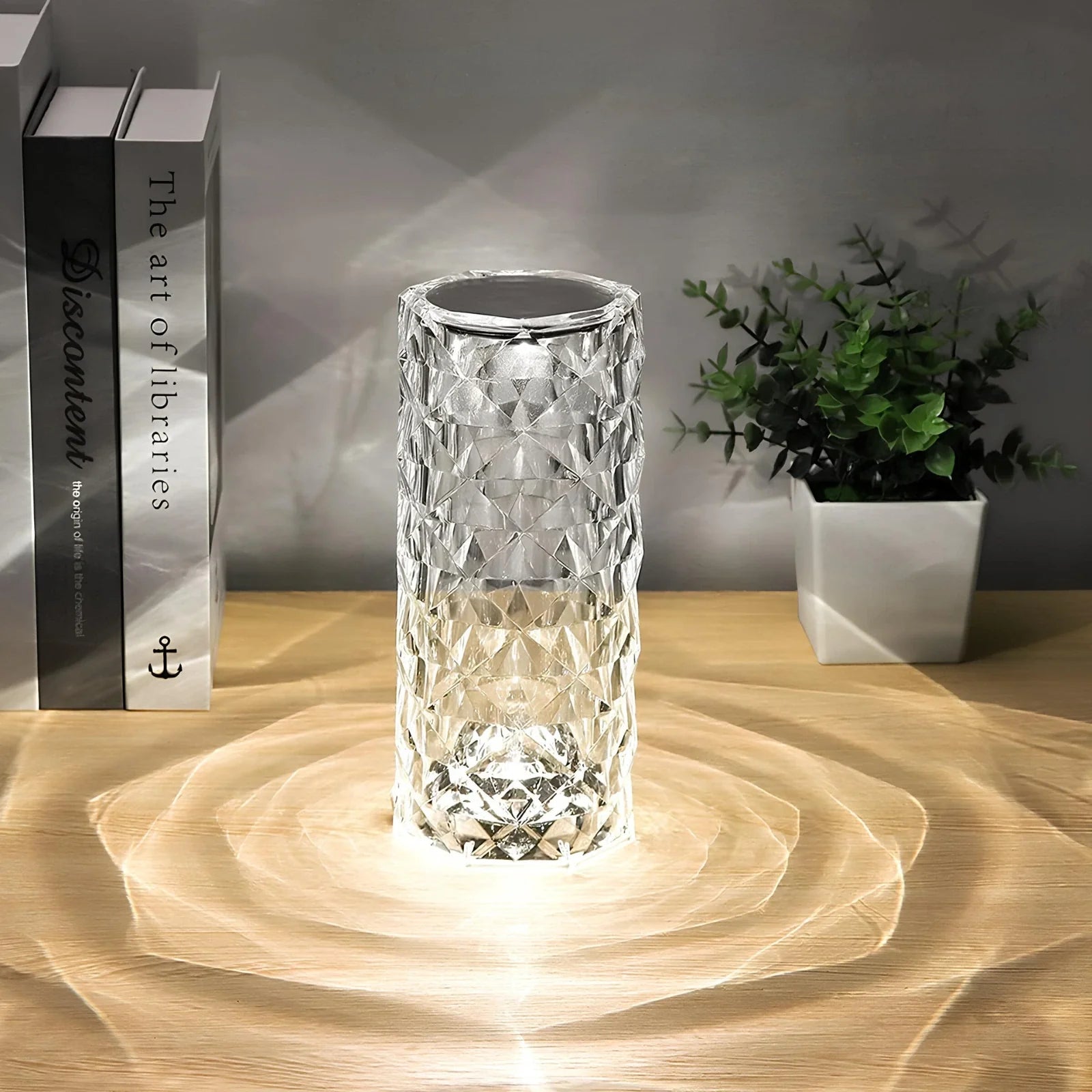 Baso – Sparkling Crystal Touch Tafellamp met Afstandsbediening & 16 Kleuren
