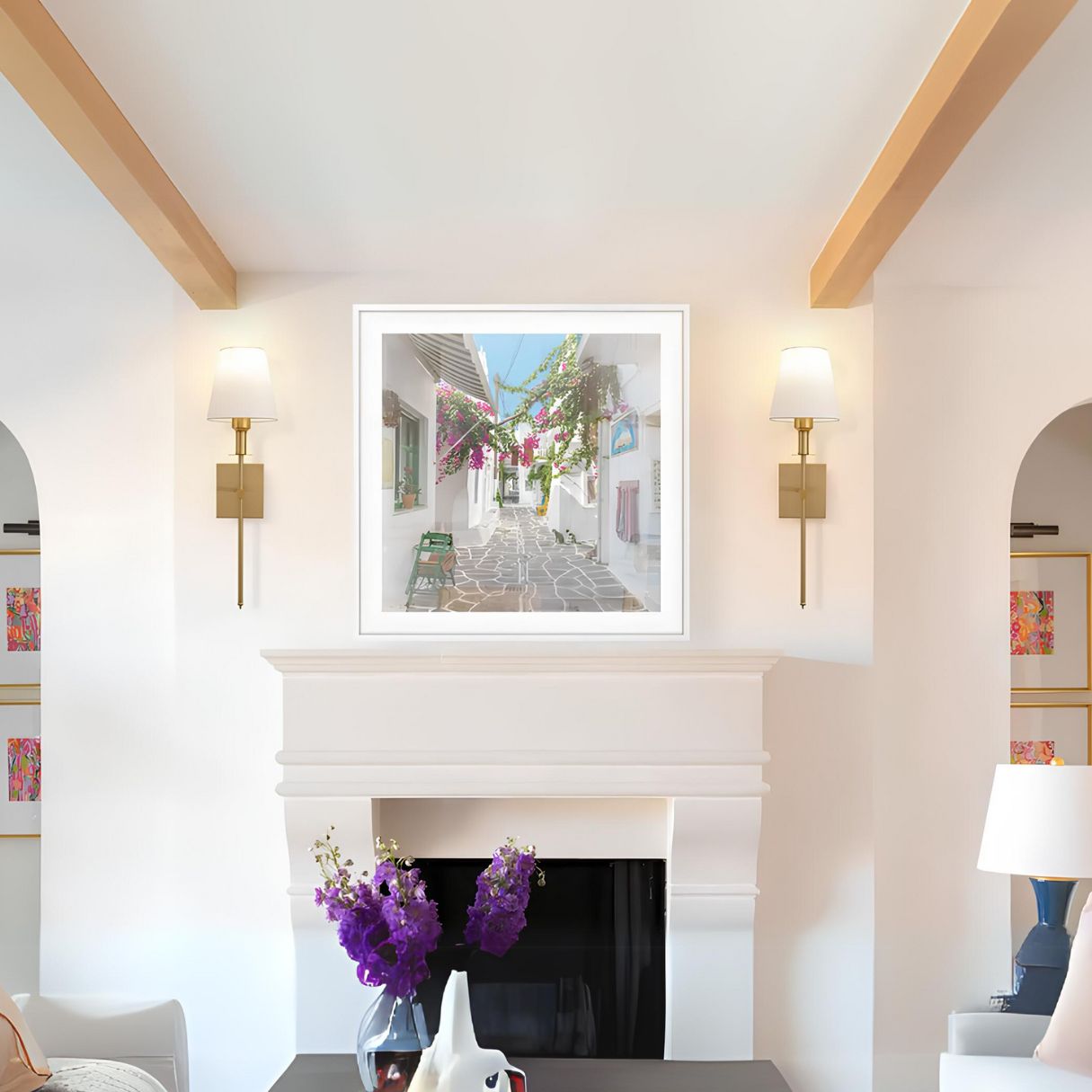 Alva - Classic Elegante Wandlamp draadloos met vintage luxe & afstandsbediening