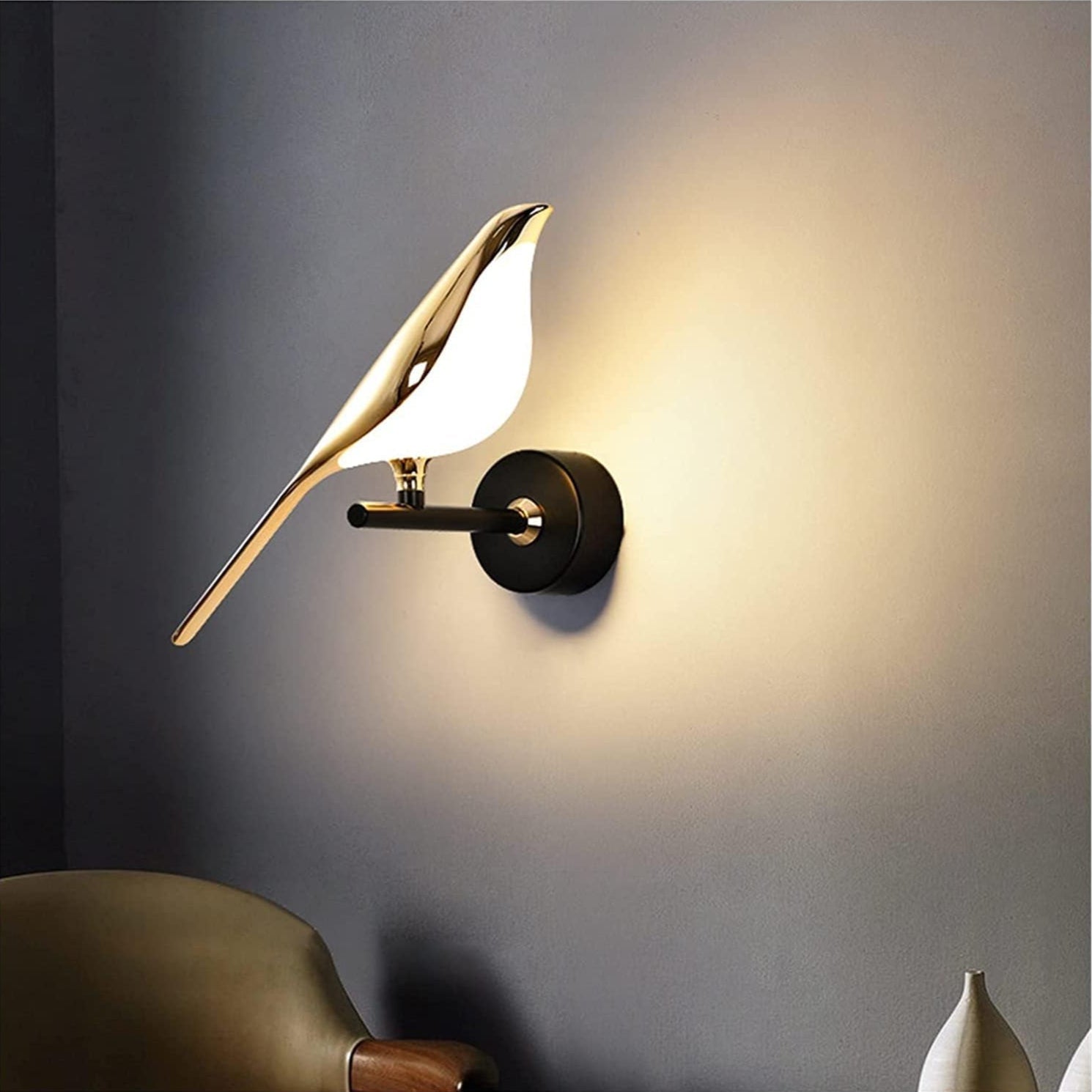 Modern LED Bird Wall Lamp – Stylish Nature-Inspired Lighting