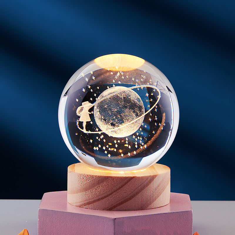 Spatio – Orb 3D Kristallen Nachtlamp