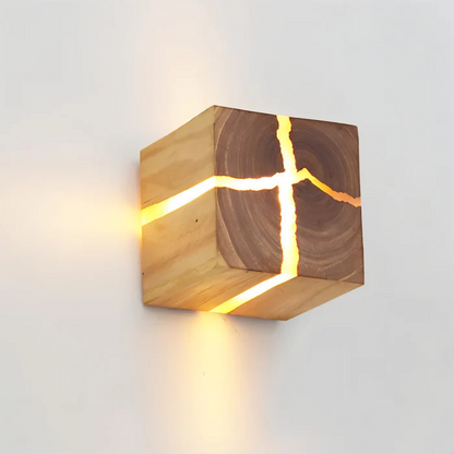 Aura - Stijlvolle Houten Wandlamp met Warme LED Verlichting