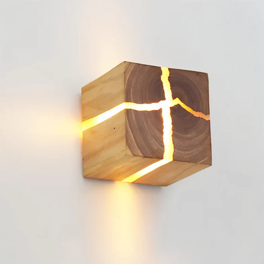 Aura - Stijlvolle Houten Wandlamp met Warme LED Verlichting