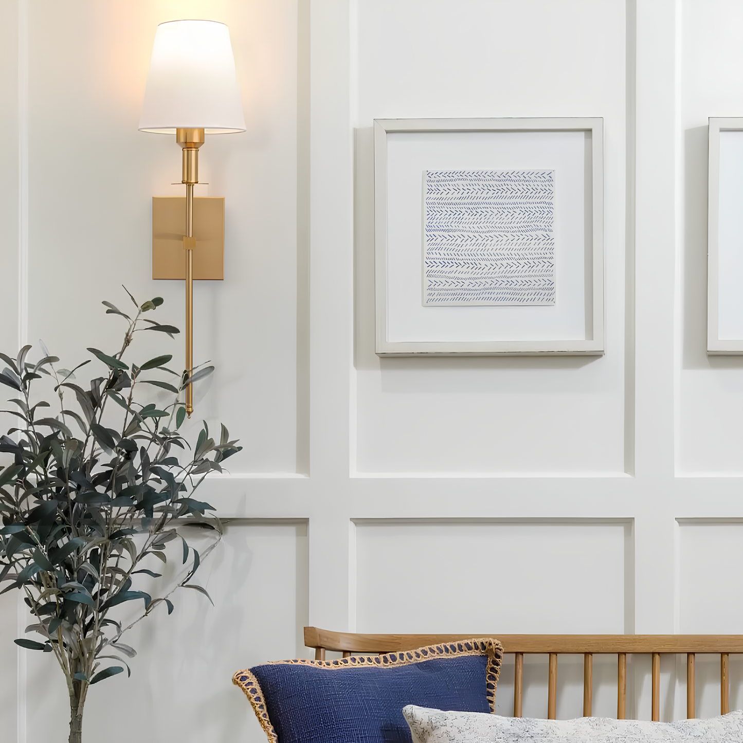 Alva - Classic Elegante Wandlamp draadloos met vintage luxe & afstandsbediening