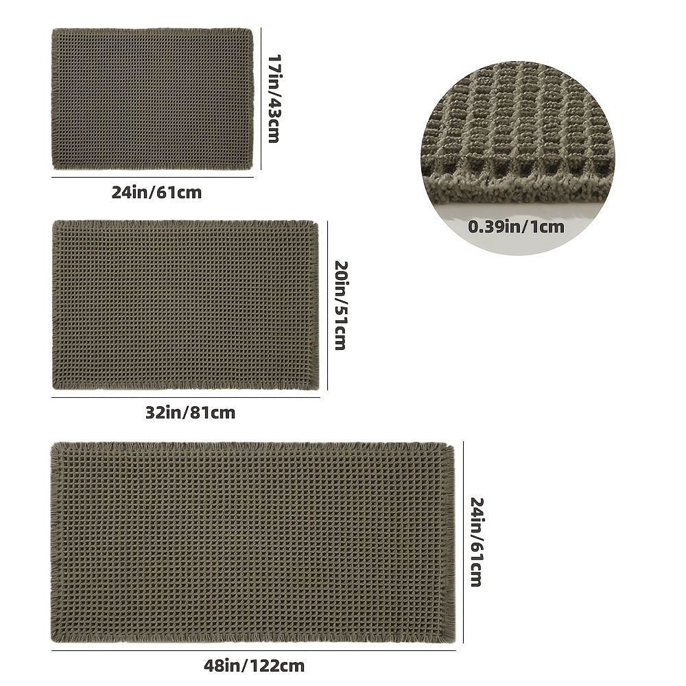Ultra Absorberende Antislip Badmat – Wafelstructuur & Machinewasbaar Comfort
