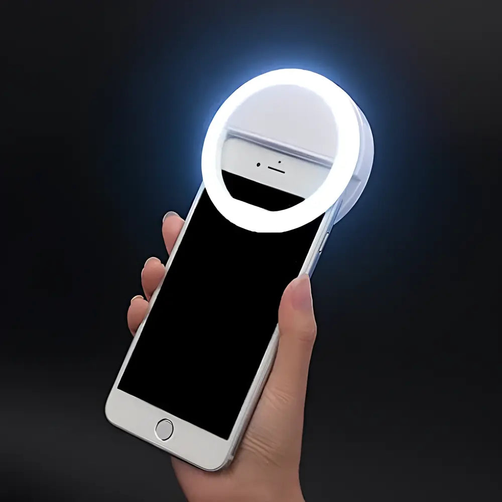 Selfie-ringlicht – Compacte Clip-On Lamp voor Perfecte Foto’s & Video’s