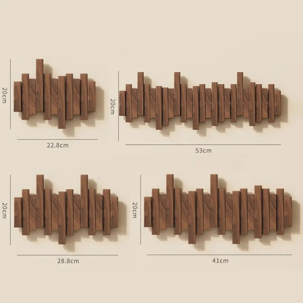 Houten Pianokapstok – Massief Walnoot of Beukenhout voor Hal & Slaapkamer