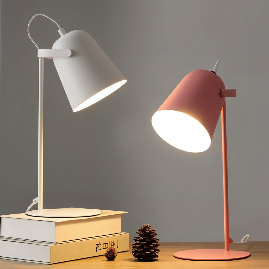 Kleurrijke Bureaulamp met Scandinavisch Design