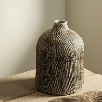 Lumio - Japandi Keramische vaas in Aardse kleuren