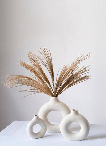 Lumio – Japandi Ronde Keramische Vaas Minimalistisch Design