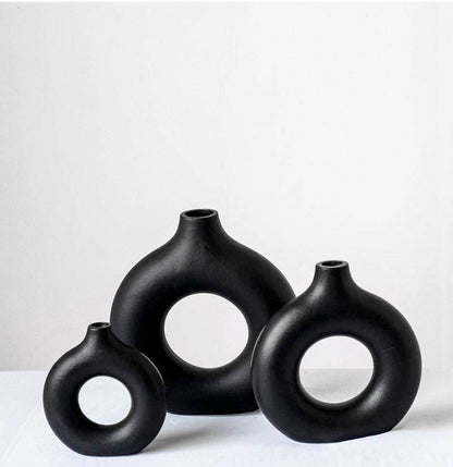 Lumio – Japandi Ronde Keramische Vaas Minimalistisch Design