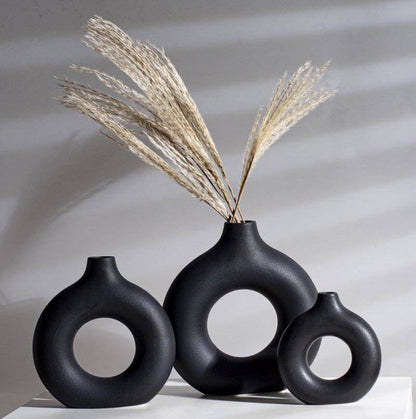 Lumio – Japandi Ronde Keramische Vaas Minimalistisch Design