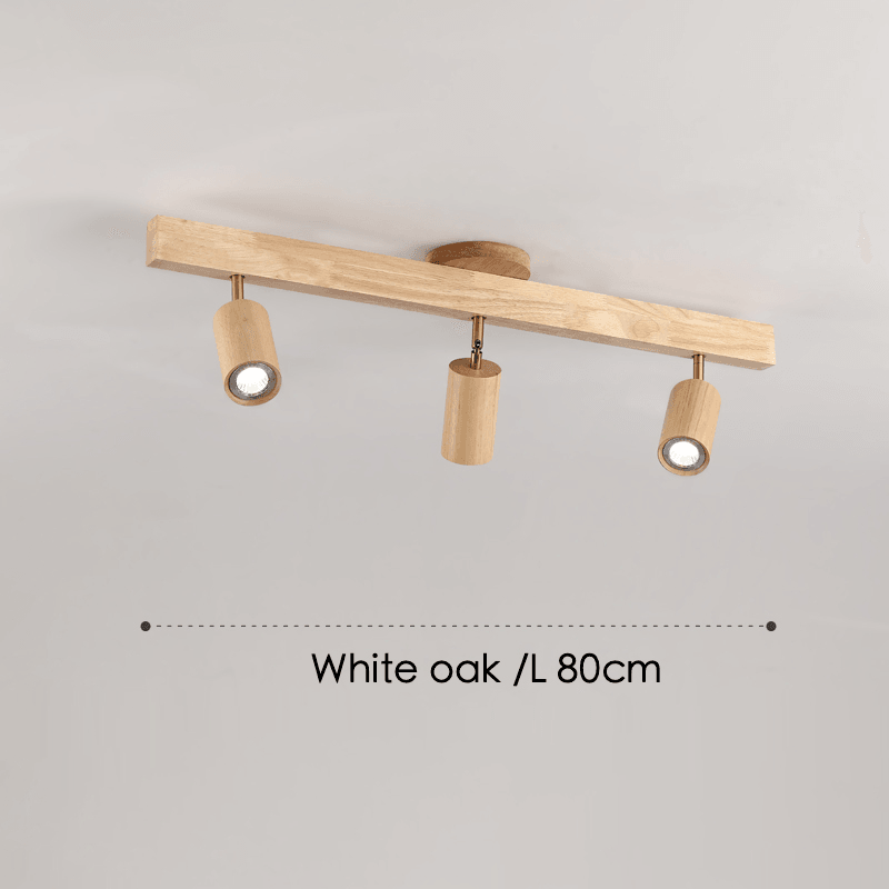 Wäl – Minimalistische Houten Plafondlamp met Verstelbare Straler