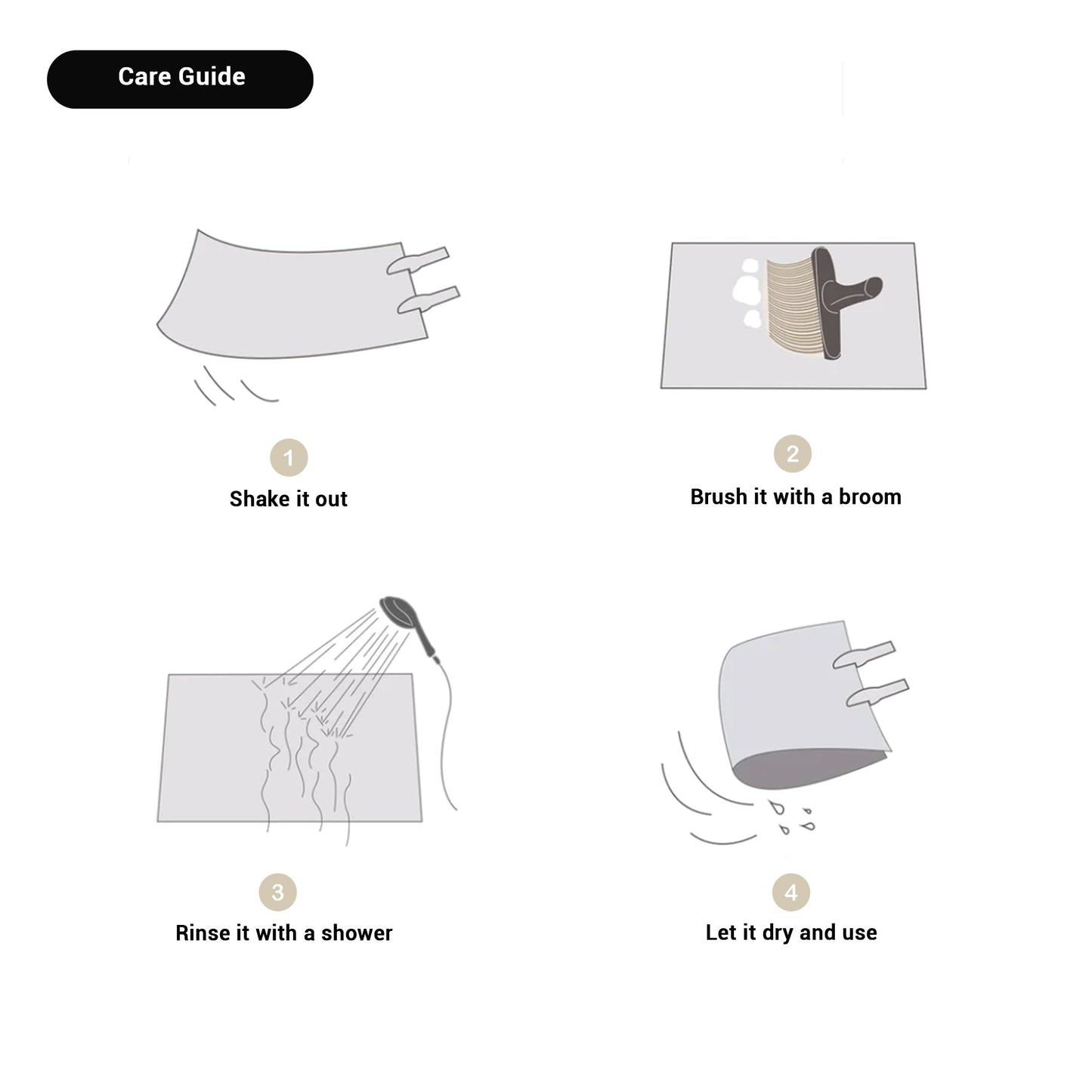 Lumio – Nordic Badmat met Antislip & Absorberend Ontwerp