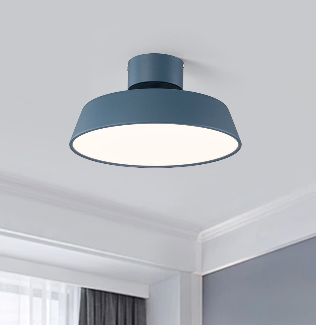 Fjërgge – Scandinavische LED Plafondlamp met Acryl Kap (Groen/Blauw, 3000K Warm Wit)