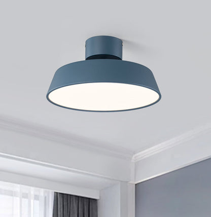 Fjërgge – Scandinavische LED Plafondlamp met Acryl Kap (Groen/Blauw, 3000K Warm Wit)