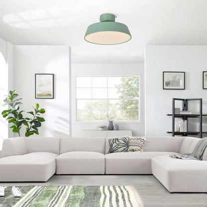 Fjërgge – Scandinavische LED Plafondlamp met Acryl Kap (Groen/Blauw, 3000K Warm Wit)