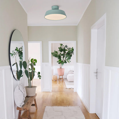 Fjërgge – Scandinavische LED Plafondlamp met Acryl Kap (Groen/Blauw, 3000K Warm Wit)